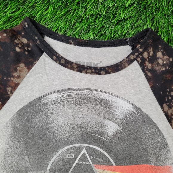 Pink-Floyd Raglan Baseball Tee Shirt Womens 2XS/XS 16x24 - Picture 2 of 14